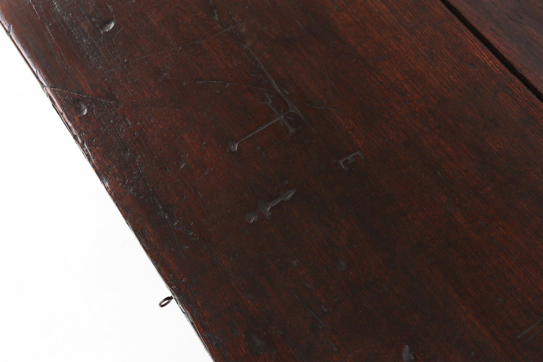 Unique 16th century French geometric sideboard in oakthumbnail